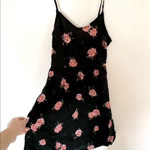 rose black dress !!